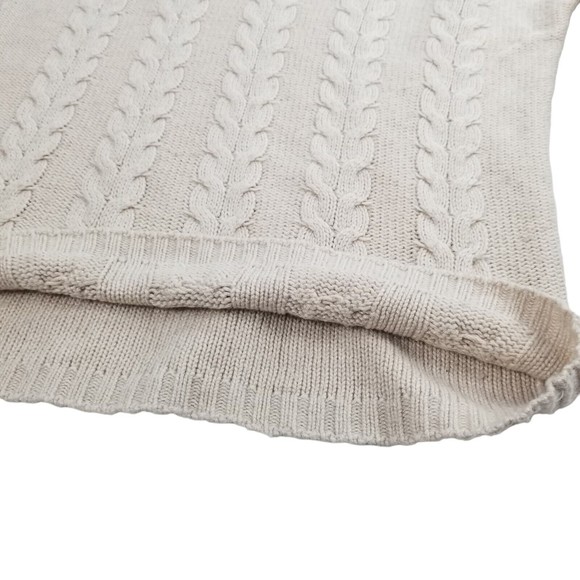 The Limited Boatneck Cableknit Sweater 3/4 Sleeve Womens Jrs Sz M  Wool Viscose - Picture 12 of 16